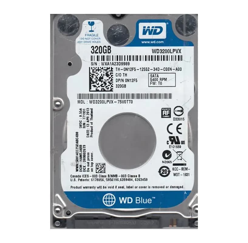 Western Digital WD3200LPVX-75V0TT0 320GB 6Gb/s SATA