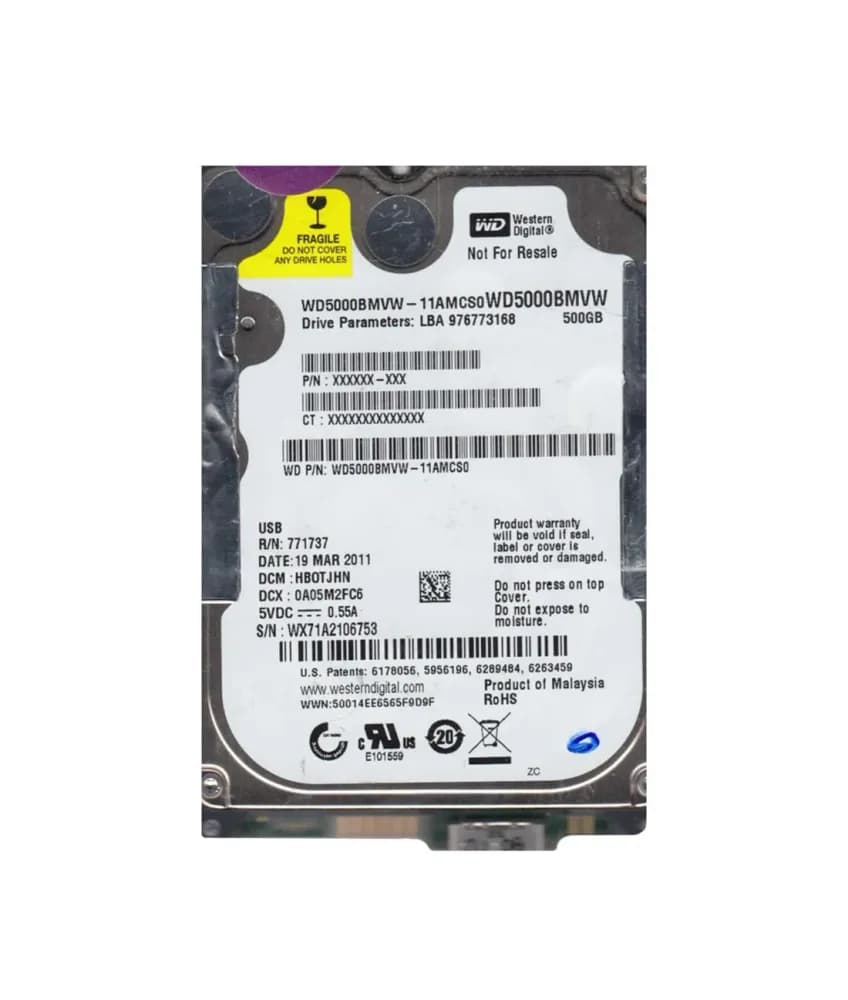 Western Digital WD5000BMVW-11AMCS0 500GB