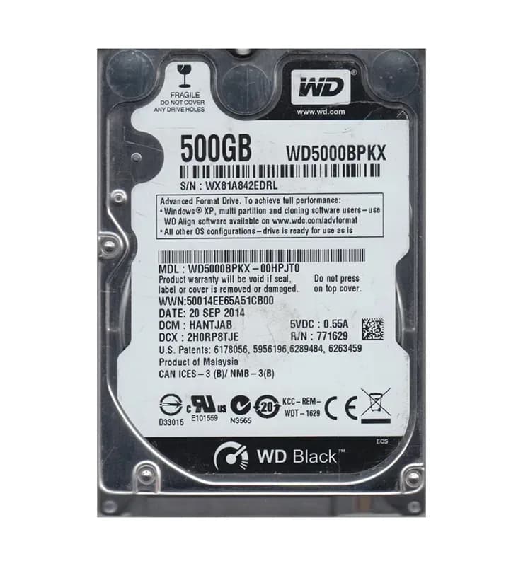 Western Digital WD5000BPKX-00HPJT0 500GB 6Gb/s SATA