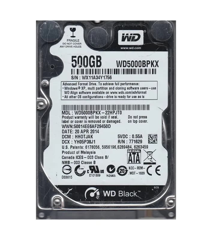 Western Digital WD5000BPKX-22HPJT0 500GB 6Gb/s SATA