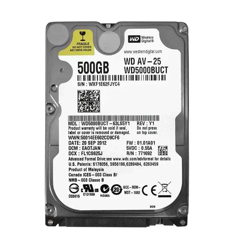 Western Digital WD5000BUCT-63LS5Y1 500GB 3Gb/s SATA