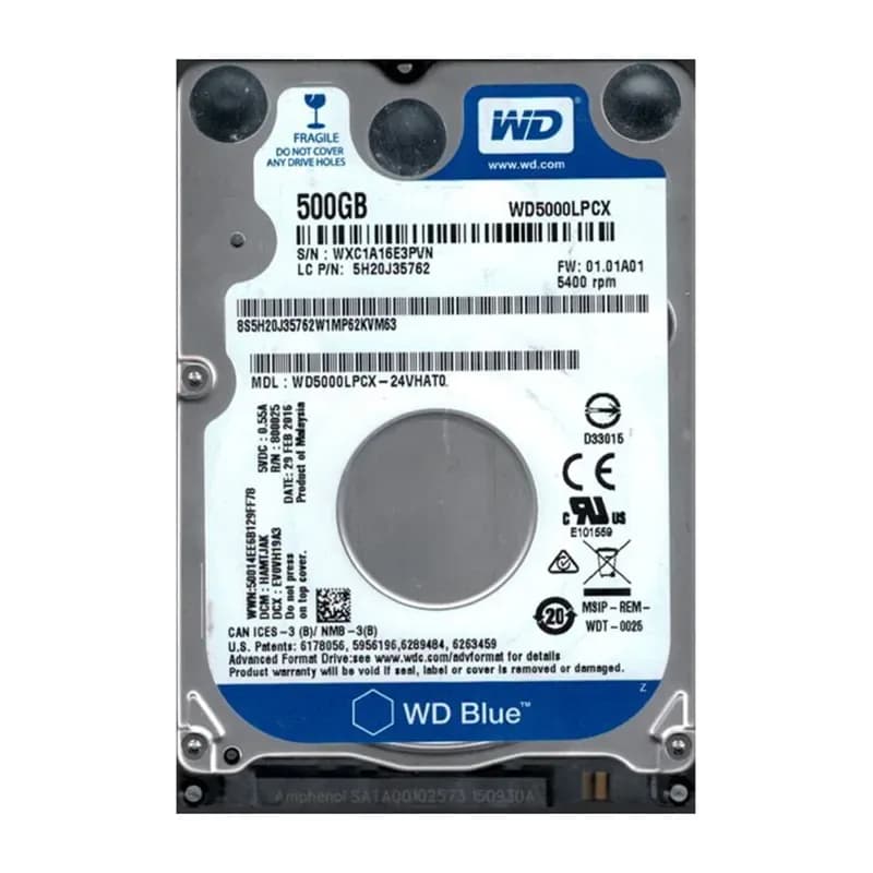 Western Digital WD5000LPCX-24VHAT0 500GB 6Gb/s SATA