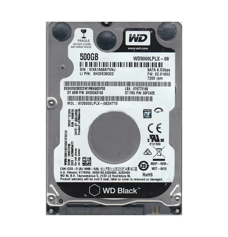 Western Digital WD5000LPLX-08ZNTT0 500GB 6Gb/s SATA