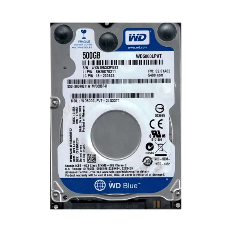 Western Digital WD5000LPVT-24G33T1 500GB 3Gb/s SATA