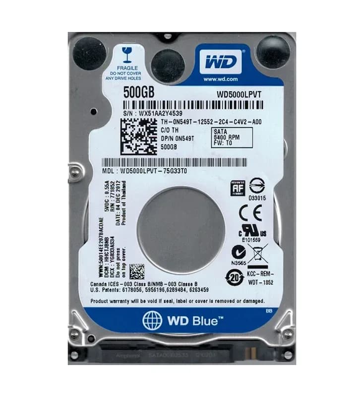 Western Digital WD5000LPVT-75G33T0 500GB 3Gb/s SATA