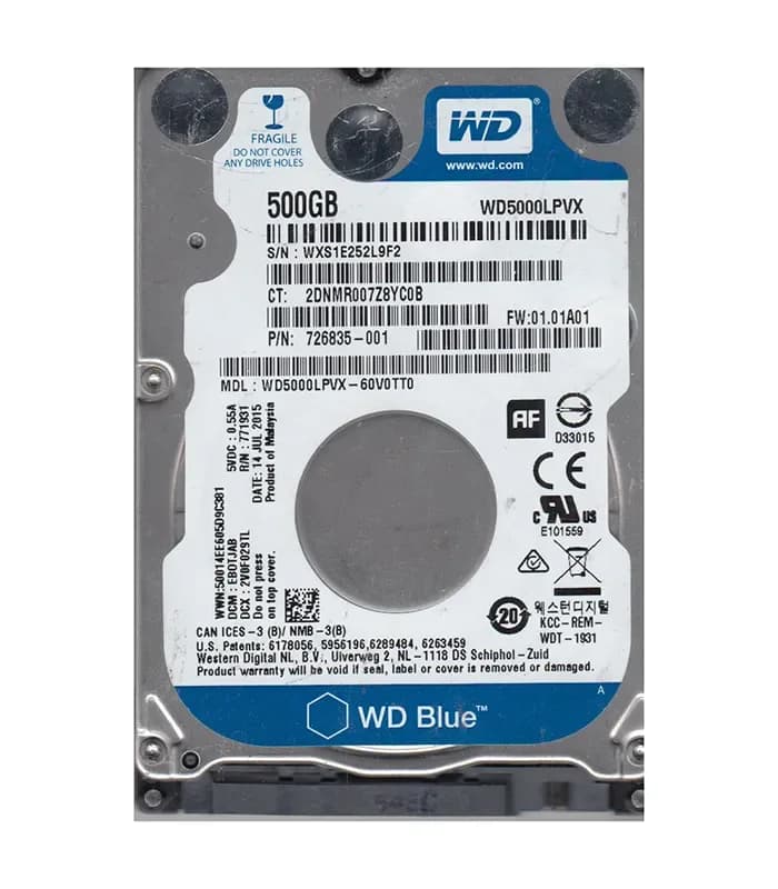 Western Digital WD5000LPVX-60V0TT0 500GB 6Gb/s SATA