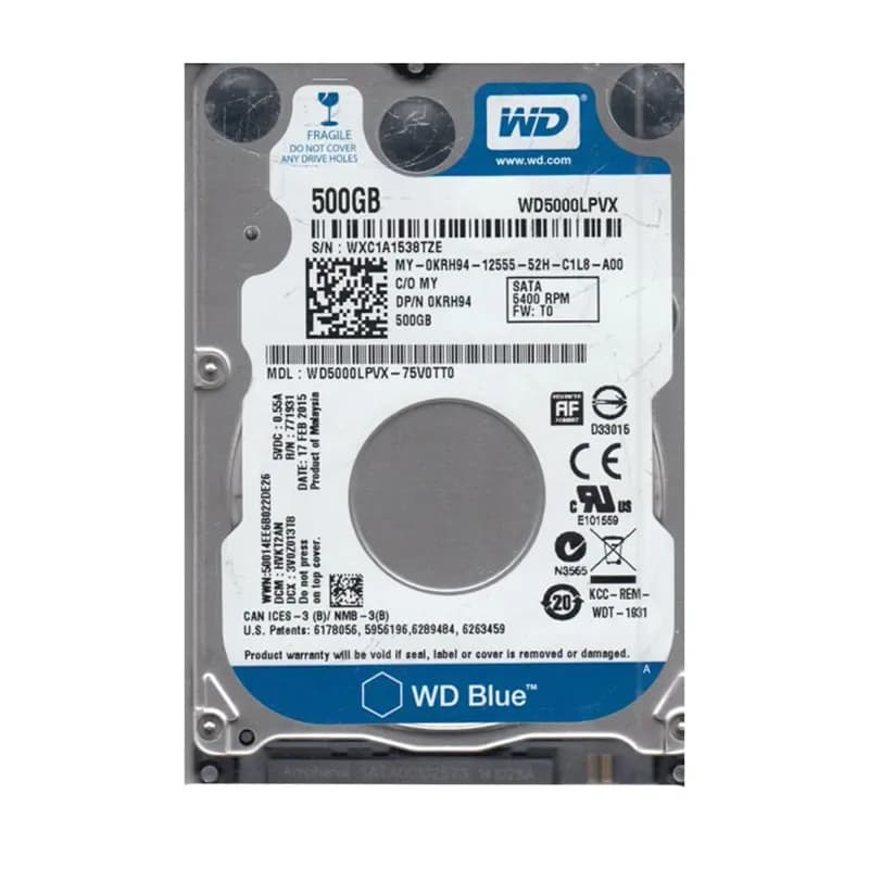 Western Digital WD5000LPVX-75V0TT0 500GB 6Gb/s SATA
