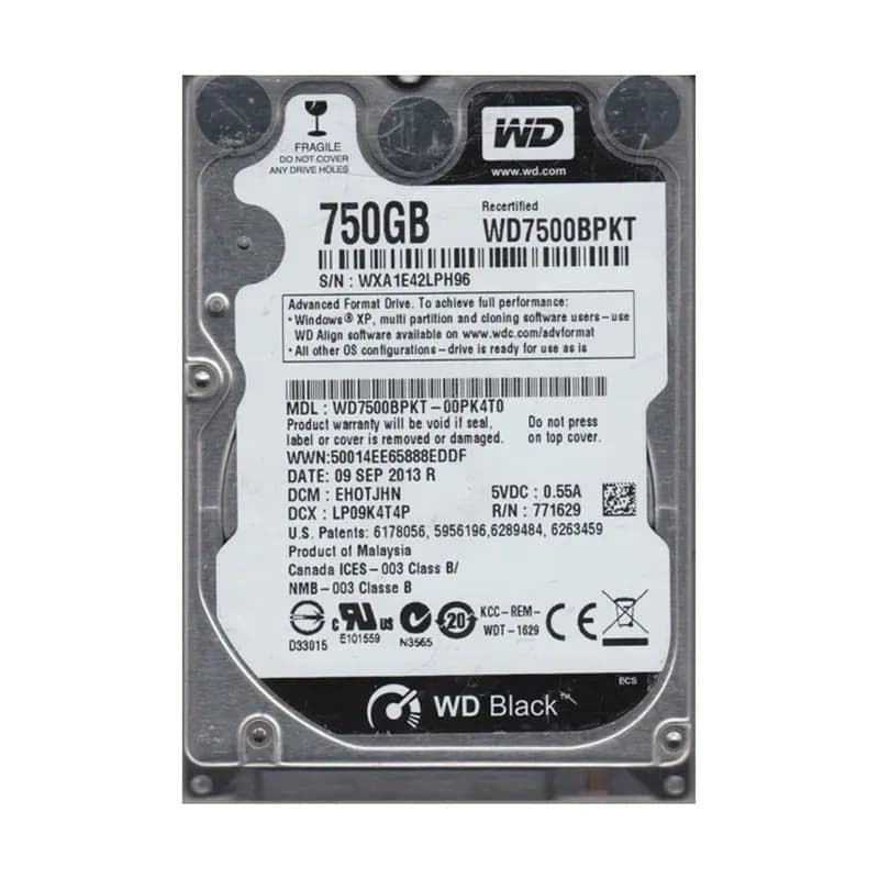 Western Digital WD7500BPKT-00PK4T0 750GB 3Gb/s SATA