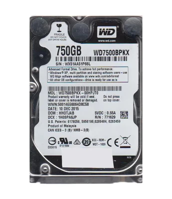 Western Digital WD7500BPKX-00HPJT0 750GB 6Gb/s SATA