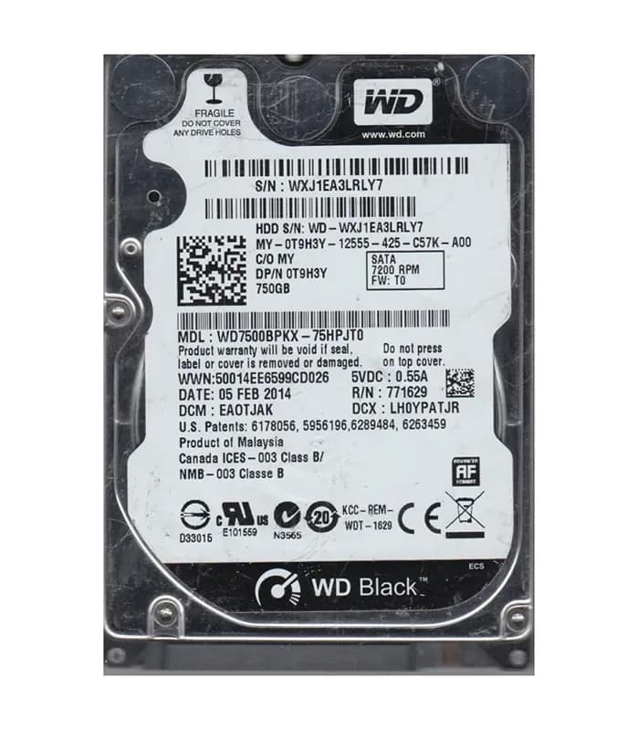 Western Digital WD7500BPKX-75HPJT0 750GB 6Gb/s SATA