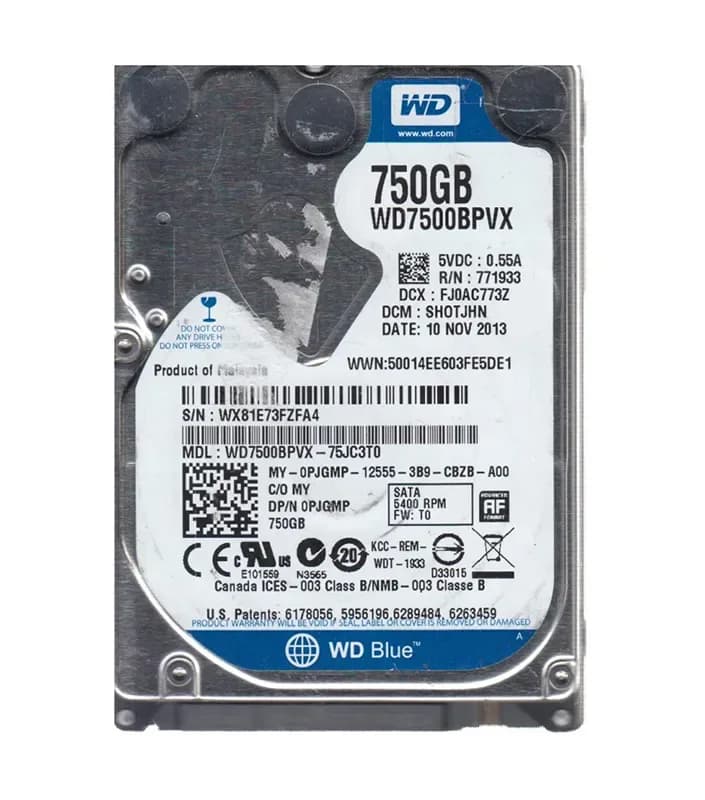 Western Digital WD7500BPVX-75JC3T0 750GB 6Gb/s SATA