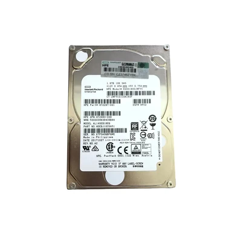 HPE EG001800JWFVC 1.8TB 12Gb/s SAS