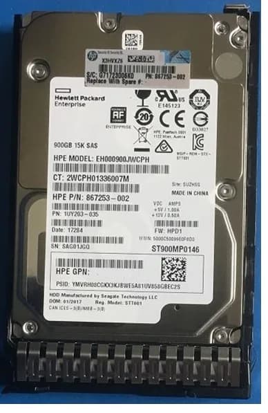 HPE EH000900JWCPH 900GB 12Gb/s SAS