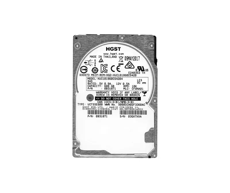 HGST HUC101860CS4204 600GB 12Gb/s SAS