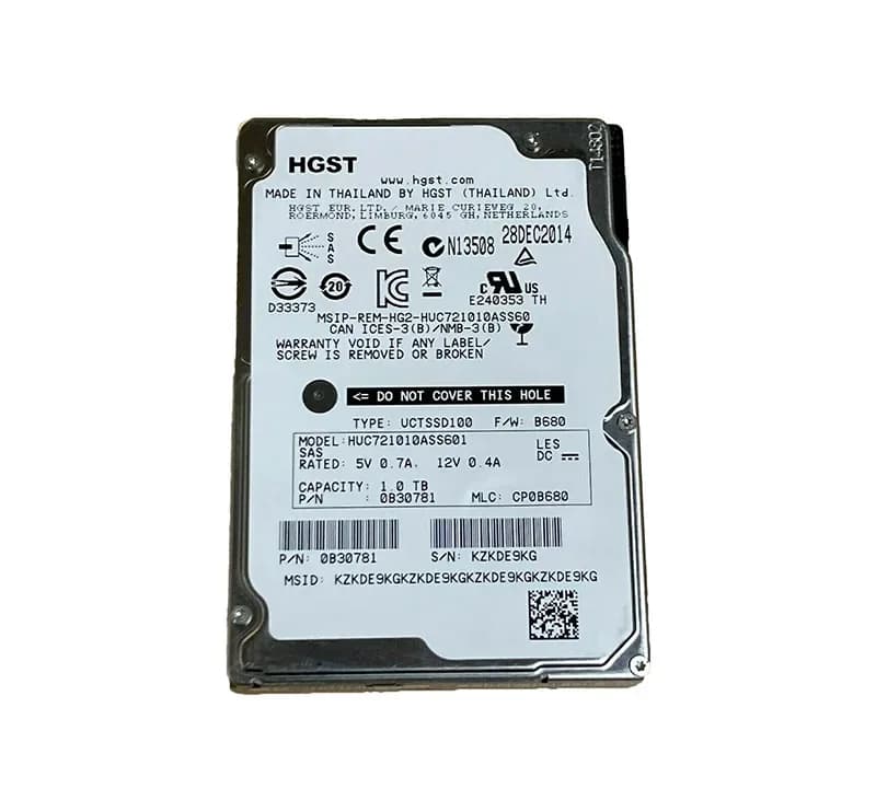 HGST HUC721010ASS601 1TB 6Gb/s SAS