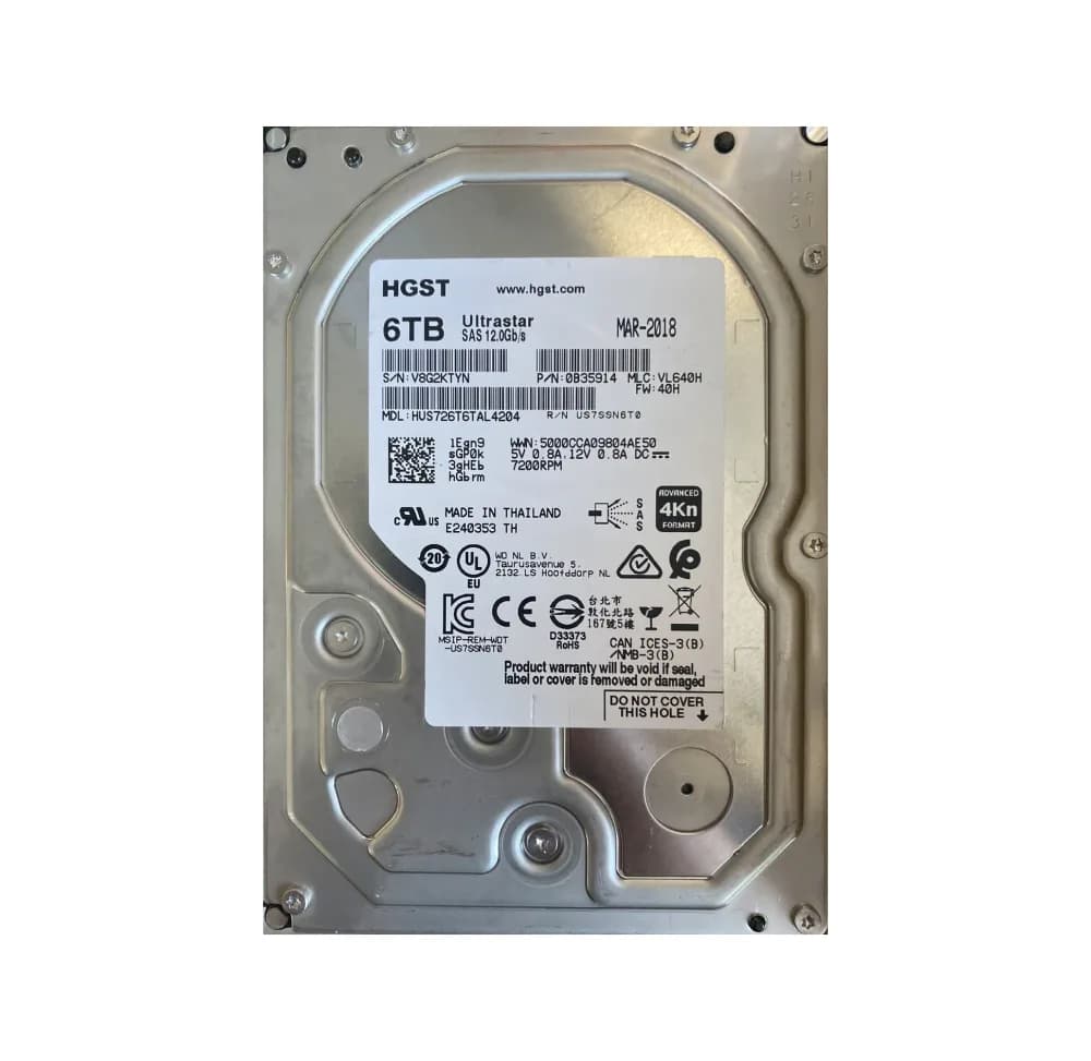 HGST HUS726T6TAL4204 6TB 12Gb/s SAS