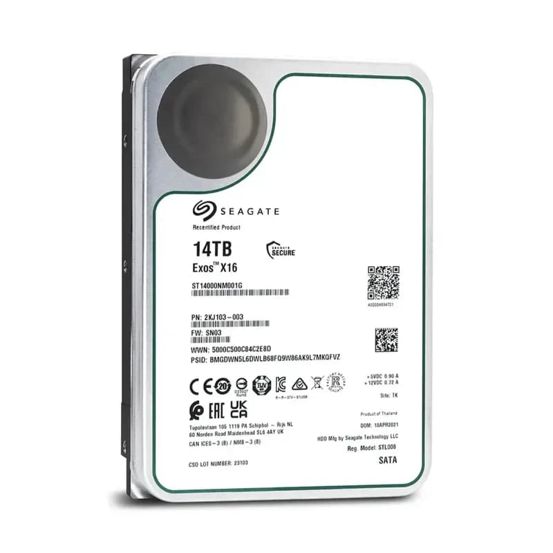 Seagate ST14000NM001G 14TB 6Gb/s SATA