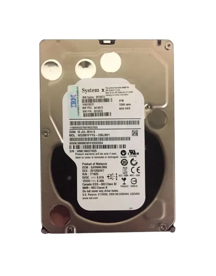 Western Digital WD2001FYYG-23SL3W1 2TB 6Gb/s SAS