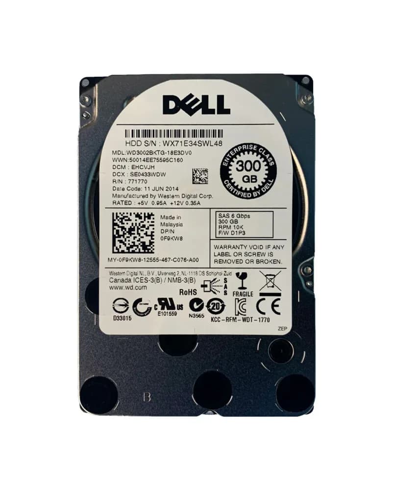Western Digital WD3002BKTG-18E3DV0 300GB 6Gb/s SAS